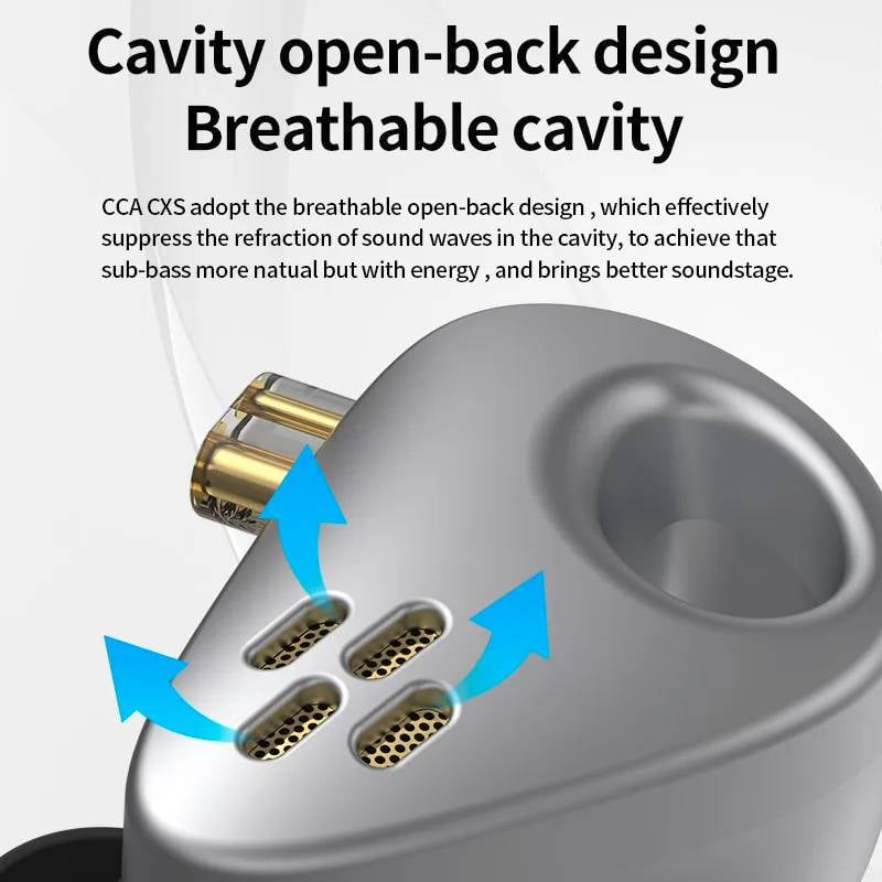 CCA CXS 10mm New Dynamic Driver HiFi In Ear Earphone