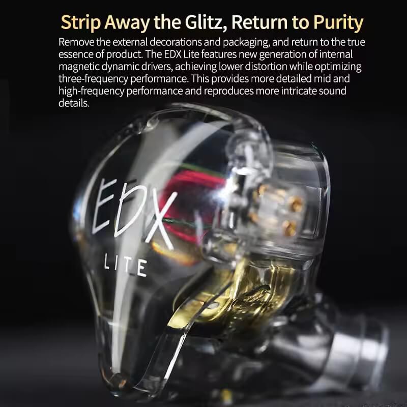 KZ EDX Lite The Super Linear Dynamic Driver IEM with Mic