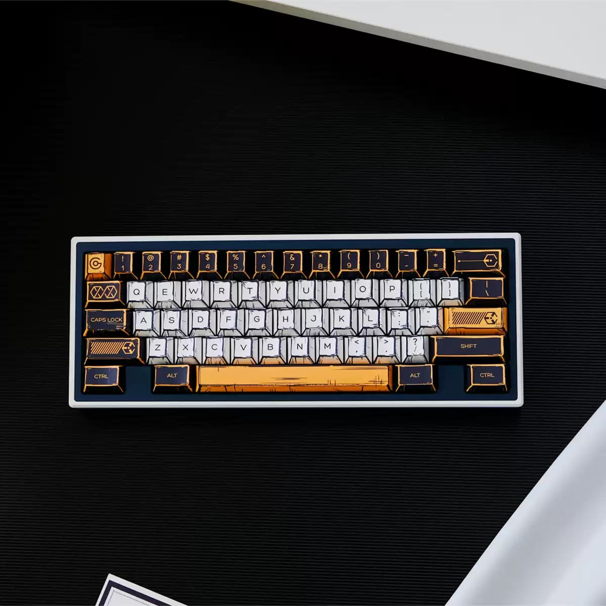 Comic Styled Virtual War PBT 150 Keys Keycaps Set