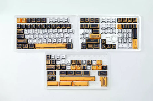 Comic Styled Virtual War PBT 150 Keys Keycaps Set