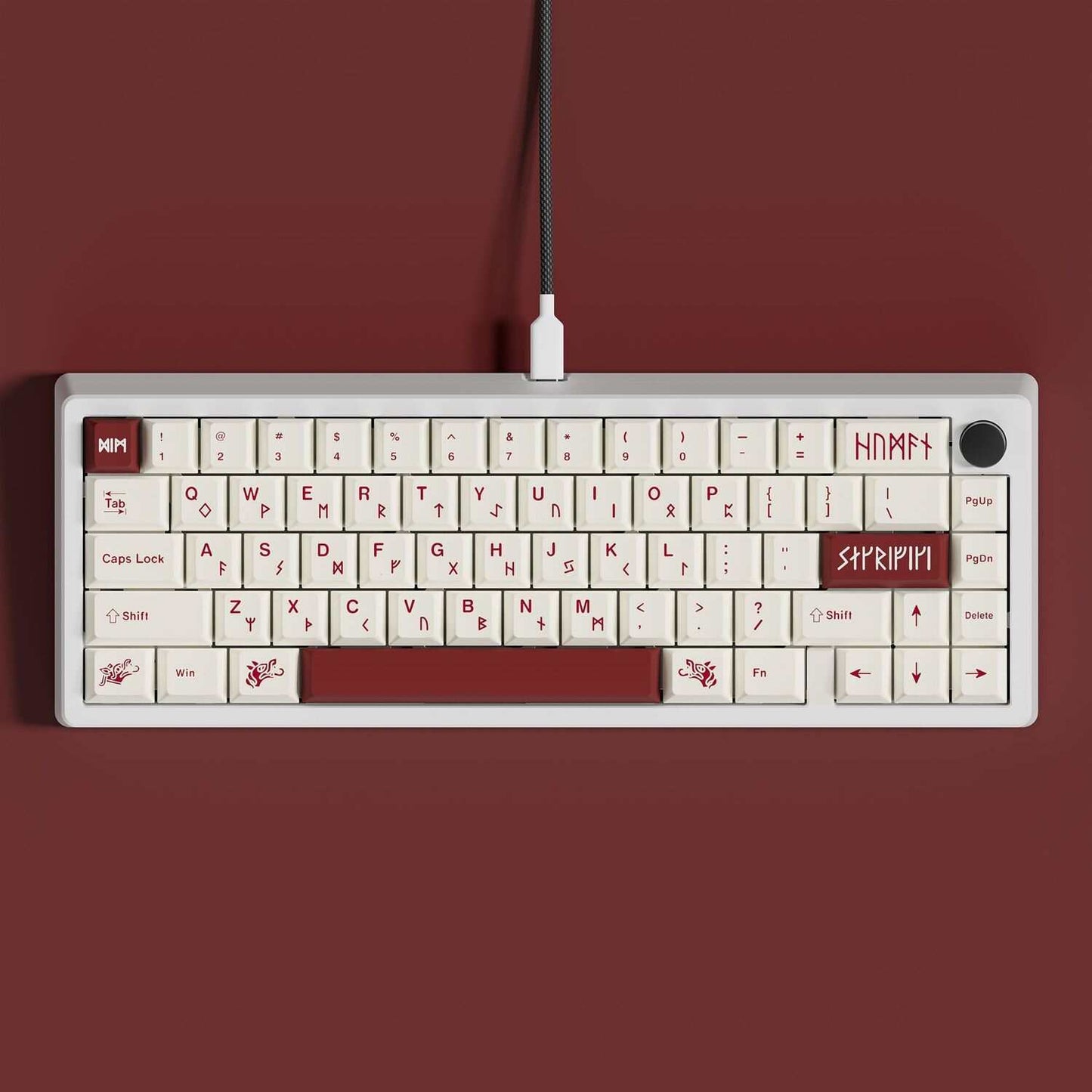 White Blot PBT Cherry Keycaps Set