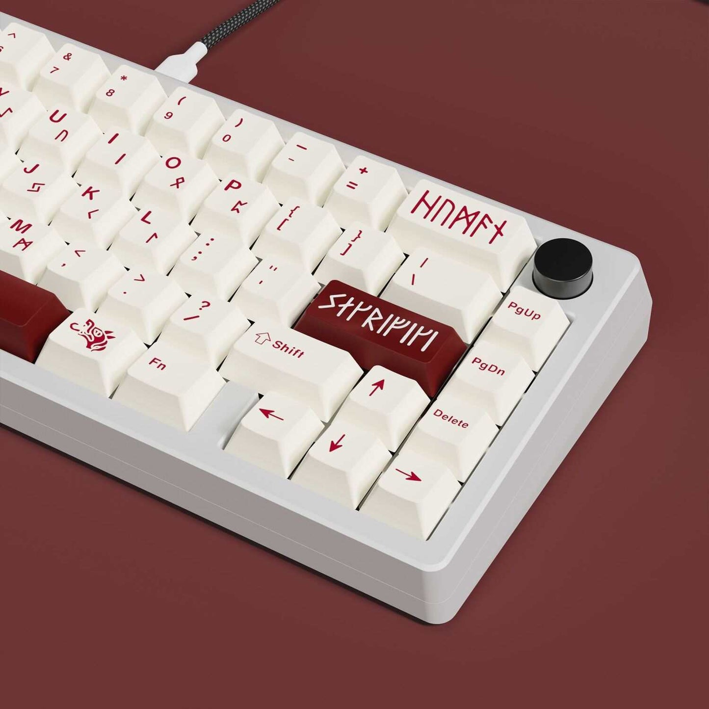 White Blot PBT Cherry Keycaps Set