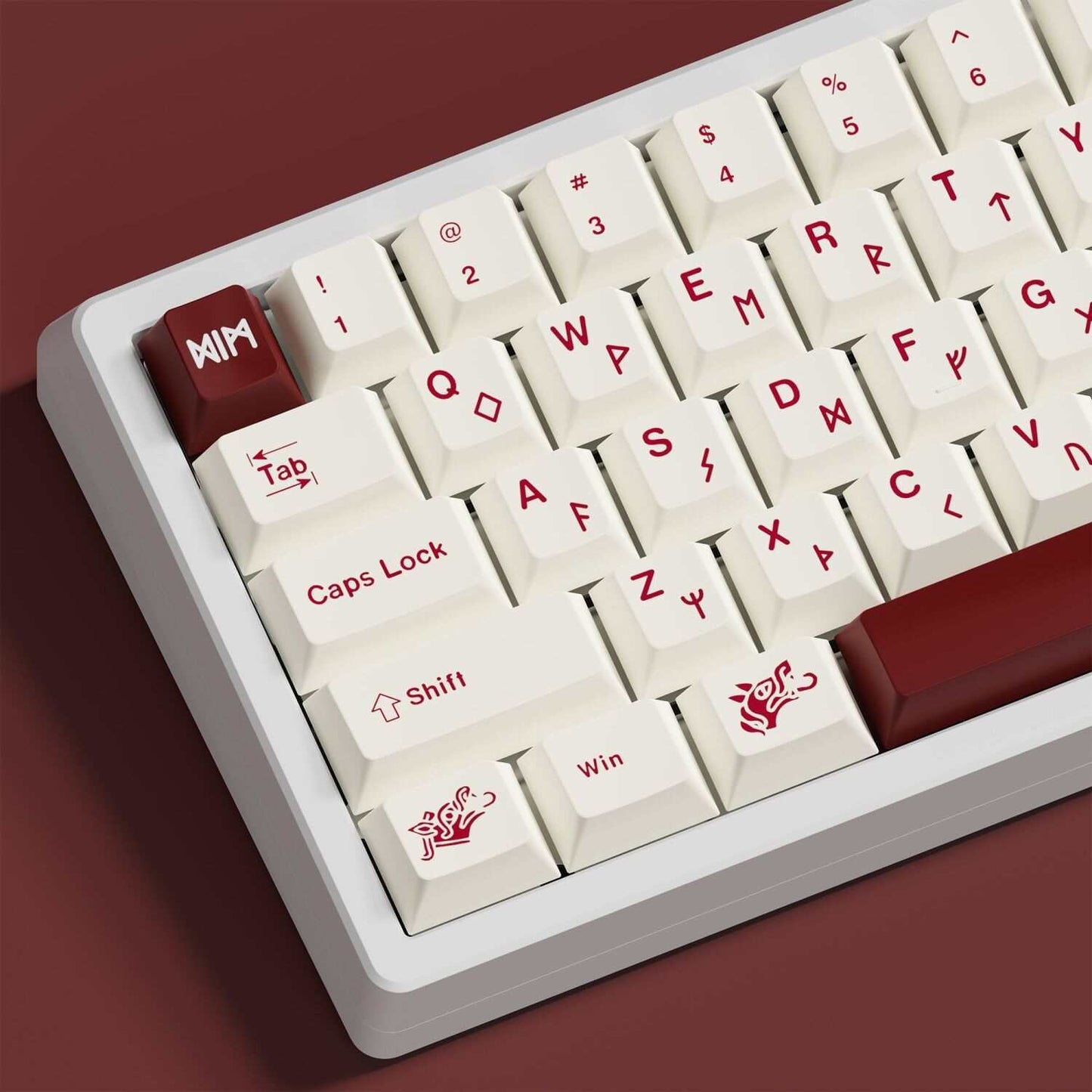 White Blot PBT Cherry Keycaps Set