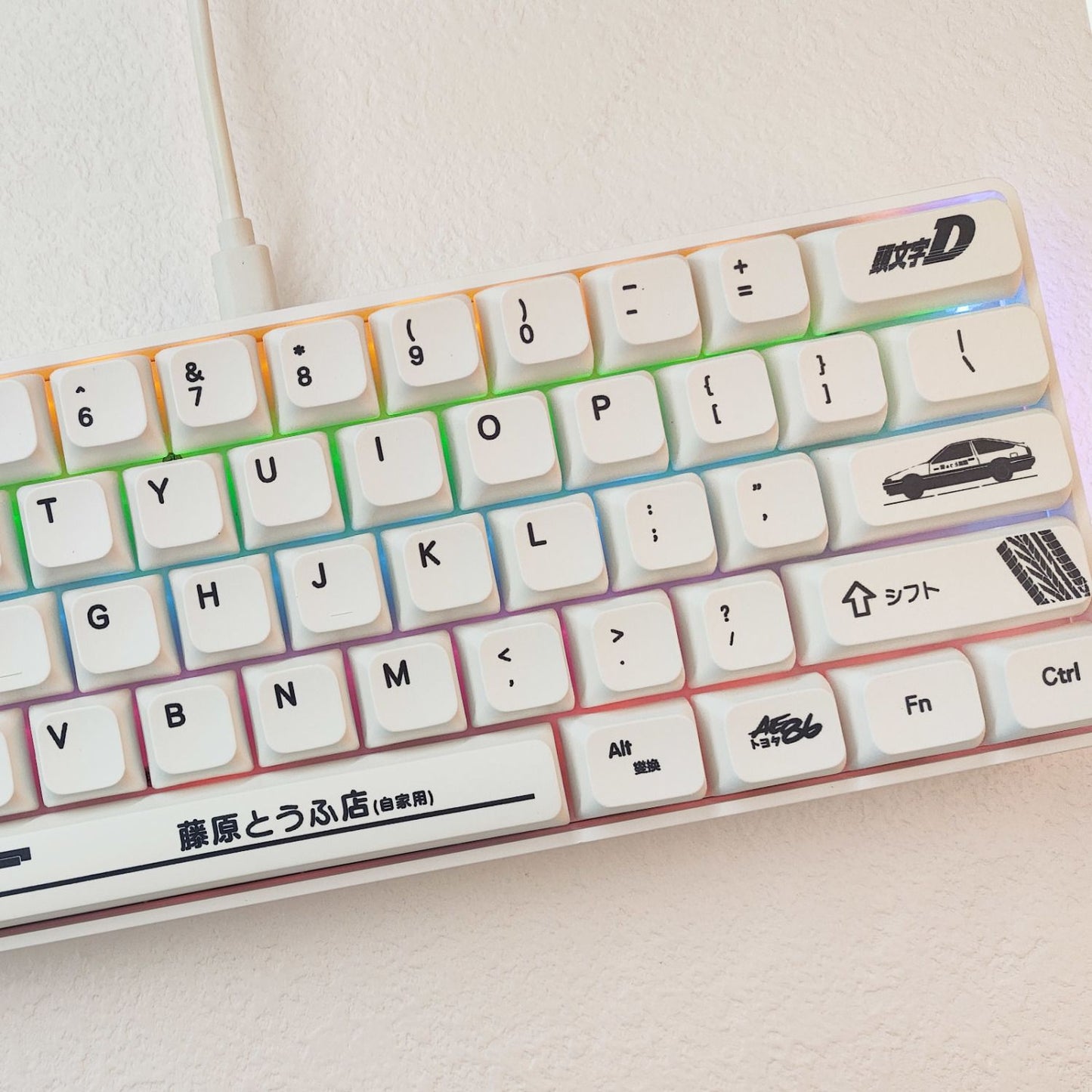 Initial D XDA PBT Keycaps Set (Canned)