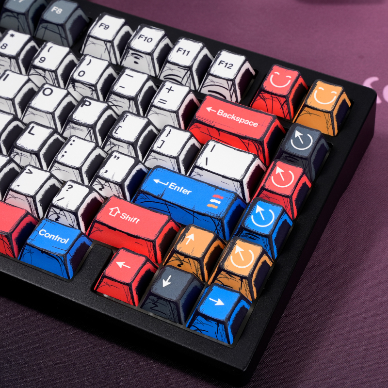 Classic Comic 1.7mm Thick PBT Original Height Keycaps