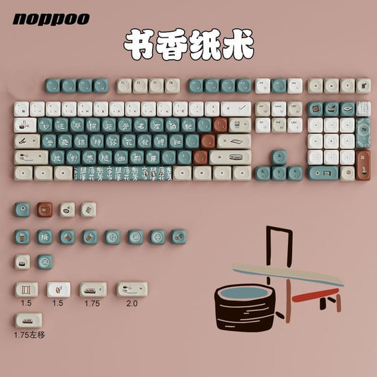 Book Amber OQO (MOA) PBT Keycaps set