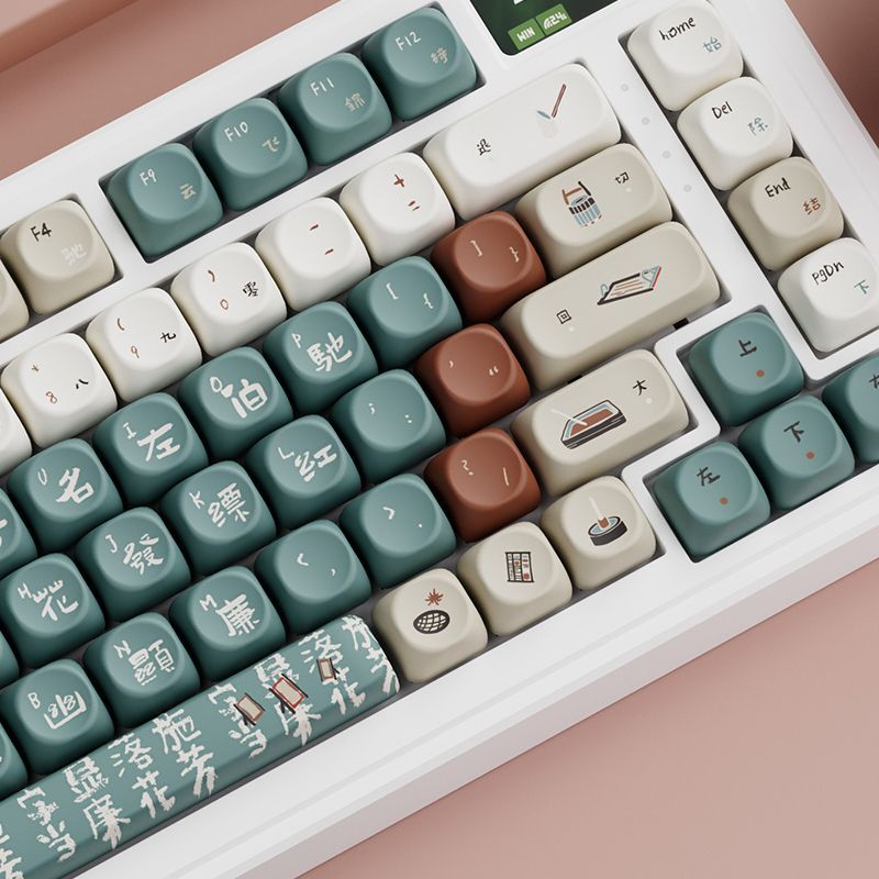 Book Amber OQO (MOA) PBT Keycaps set