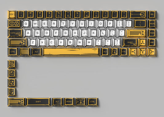 Comic Virtual War PBT 78 Keys Keycaps Set - Cherry