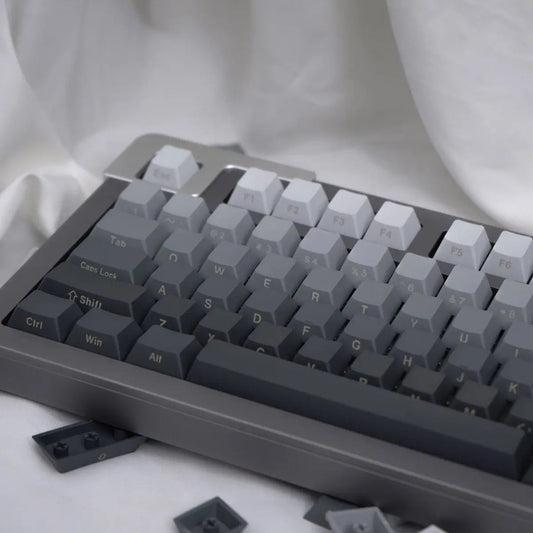 Gray Gradient Side Engraved Keycaps - OEM