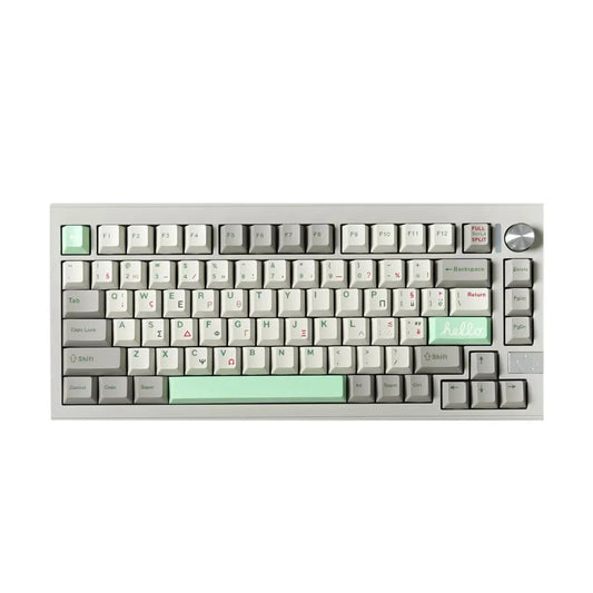 Retro Green Greek Cherry Profile 140+ Keys Keycaps Set