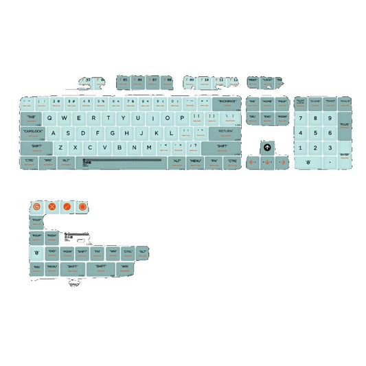 Iceberg MDA PBT Keycaps 132 Keys