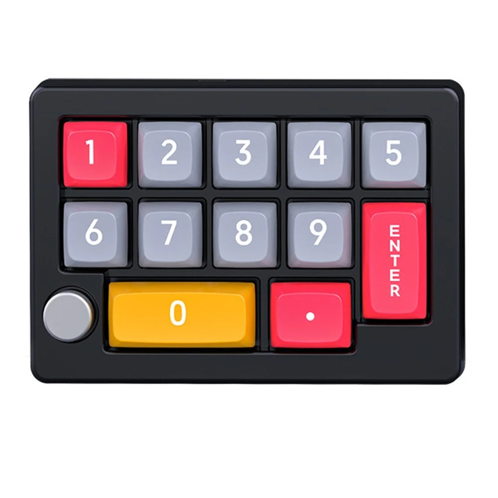 K808 12 Key Hot swappable Macro Wired RGB Keyboard