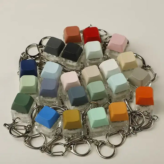 Switch Tester Keychain-1Key With Backlit- With Black Keycap