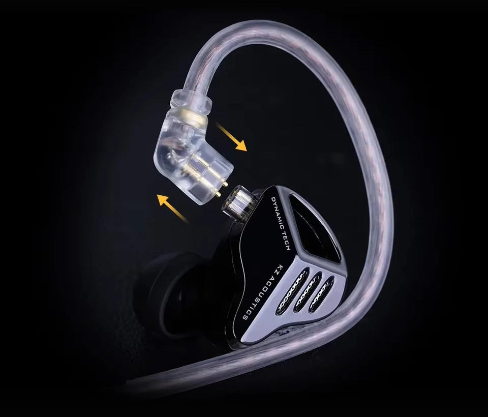 KZ ZVX Pro ALL Metal Inner Magnetic Dynamic Driver WIred Earphones