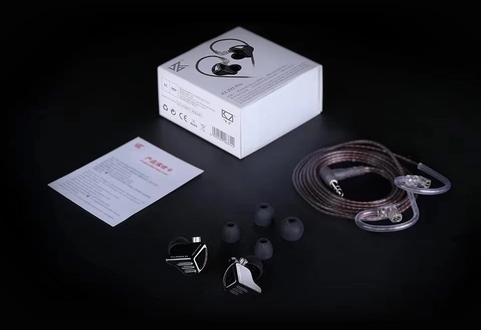 KZ ZVX Pro ALL Metal Inner Magnetic Dynamic Driver WIred Earphones