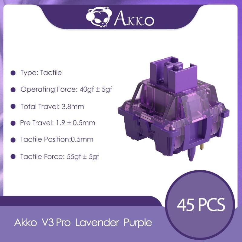 Akko V3 Lavender Purple Pro 45pc Box