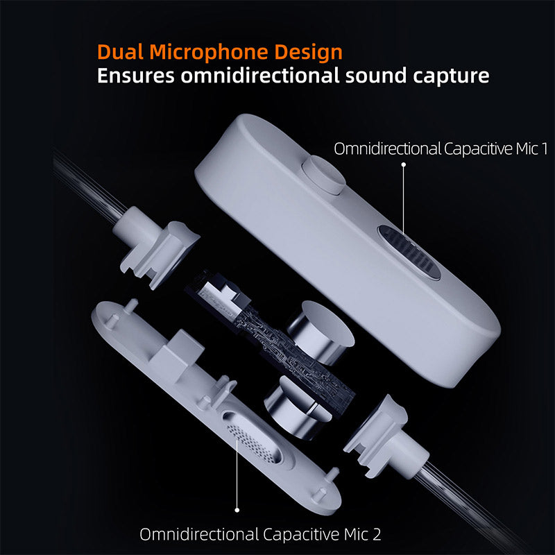 KZ M2 Dual Mic Silver Plated 3.5mm IEM Cable
