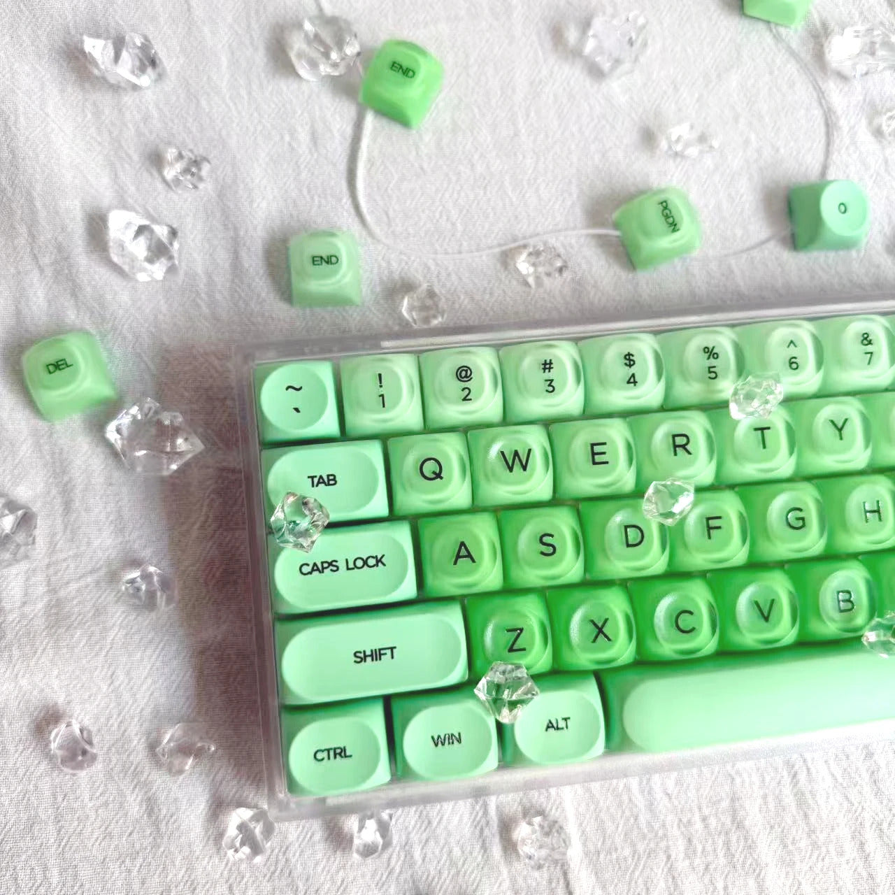 Jelly Semi Transparent HOA Profile 120+ Keys Keycaps Set