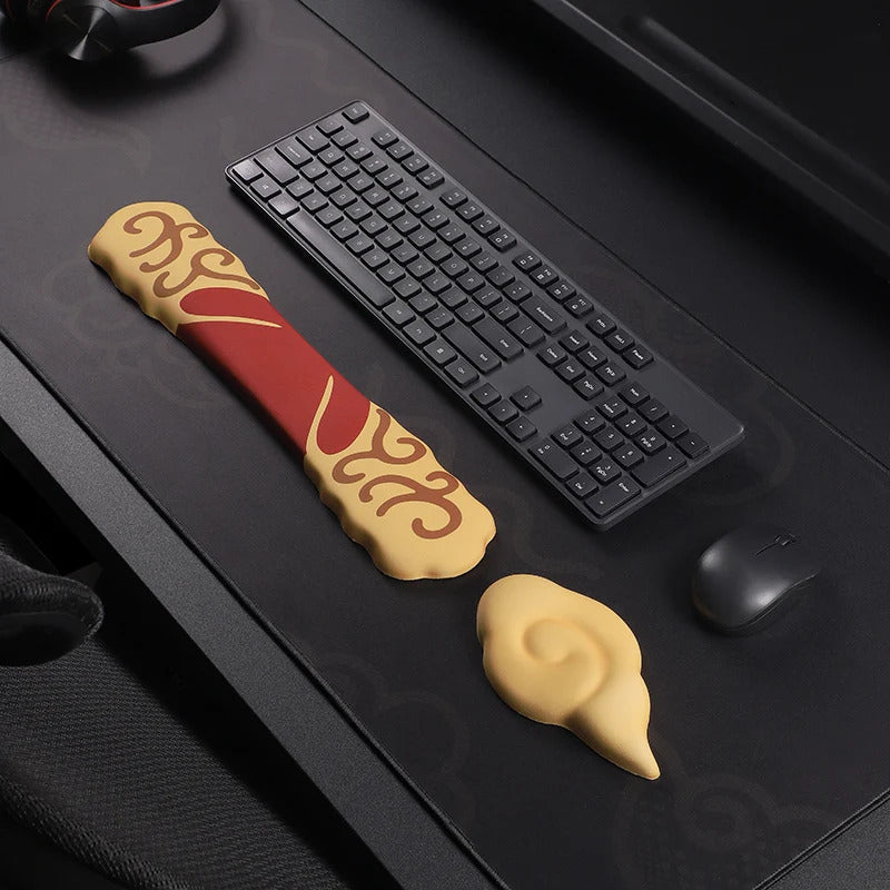 Premium Keyboard Mouse Wrist Rest Deskpad - Cloud