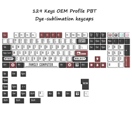 Family Computer OEM Retro Keycaps Set