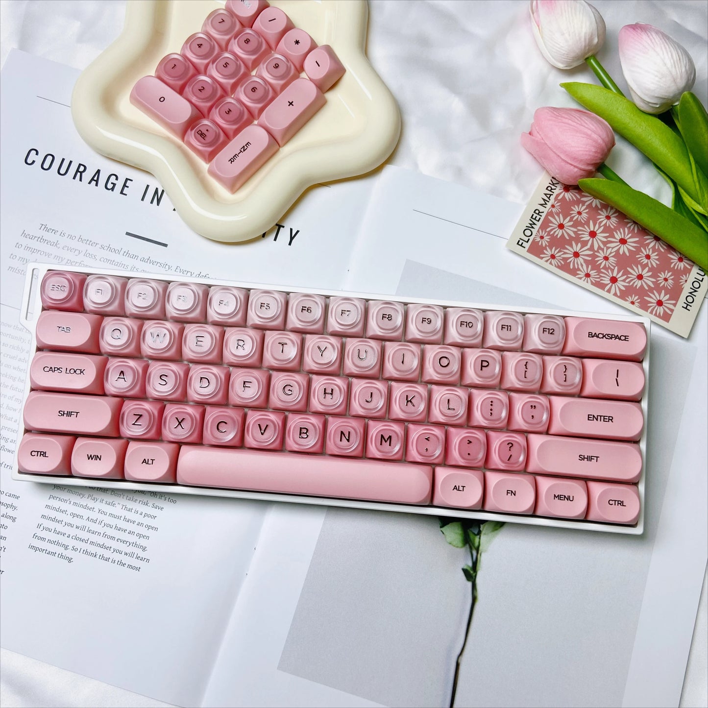 Jelly Semi Transparent HOA Profile 120+ Keys Keycaps Set