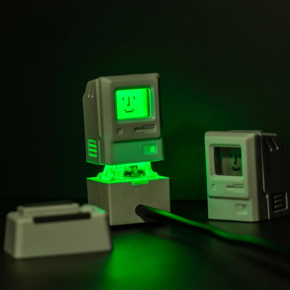 2in1 Mac Artisan Backlit Keycaps-White