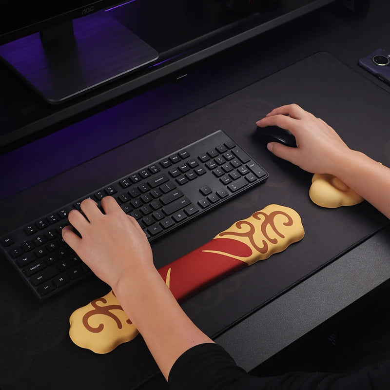 Premium Keyboard Mouse Wrist Rest Deskpad - Cloud