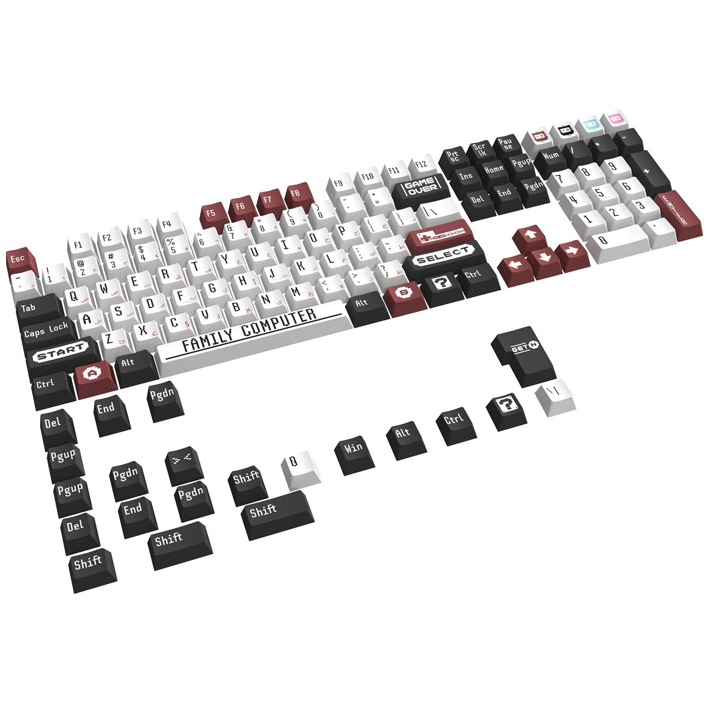 Family Computer OEM Retro Keycaps Set