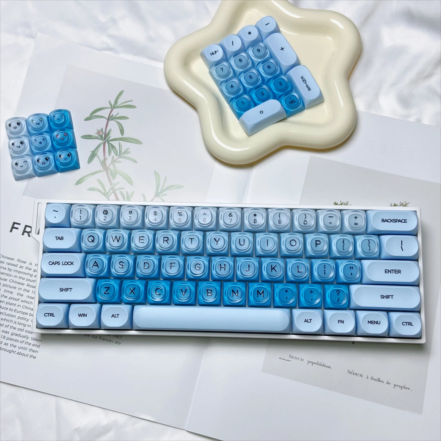 Jelly Semi Transparent HOA Profile 120+ Keys Keycaps Set