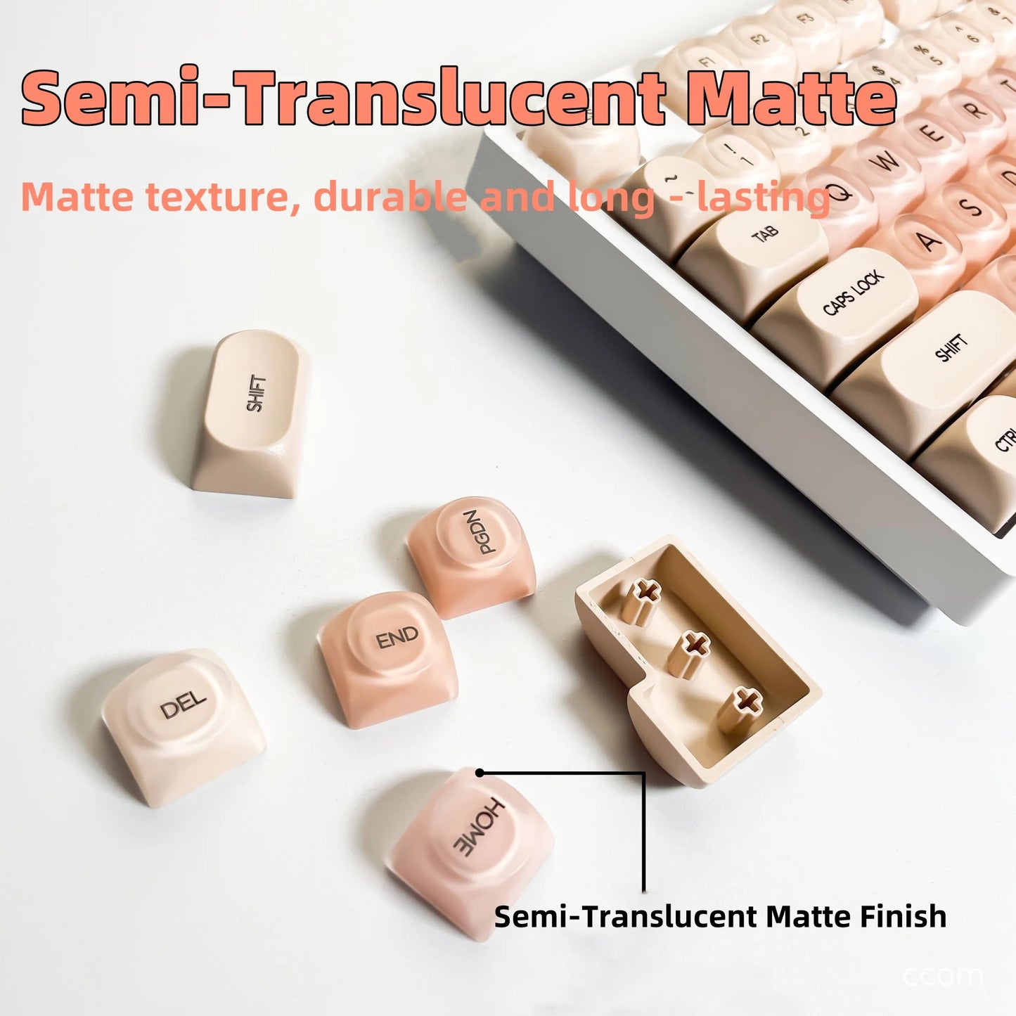Jelly Semi Transparent HOA Profile 120+ Keys Keycaps Set