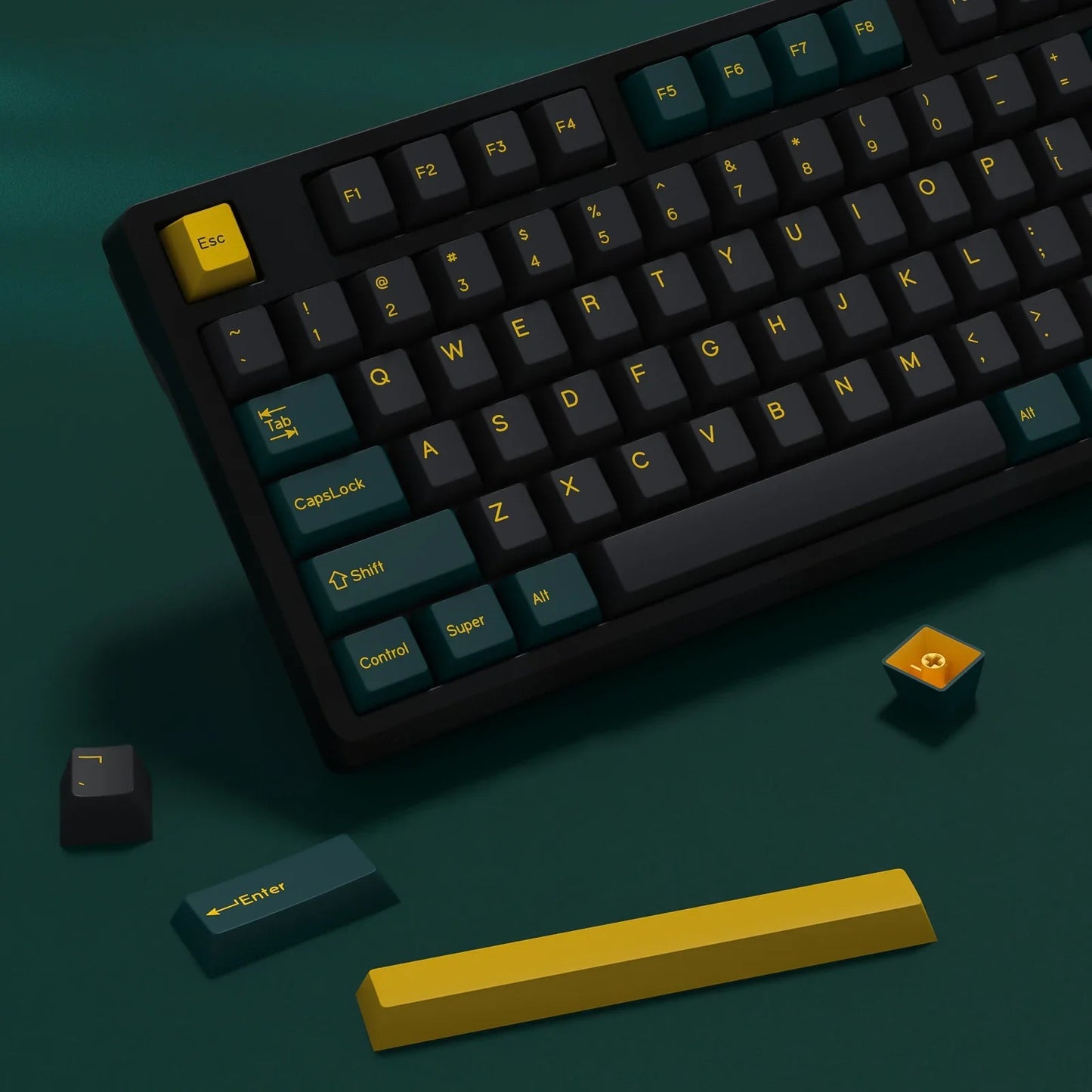 GMK Mars Green Doubleshot PBT Cherry