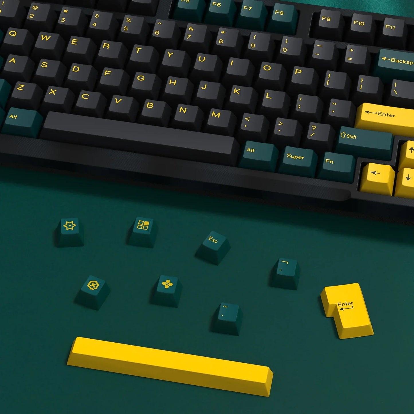 GMK Mars Green Doubleshot PBT Cherry