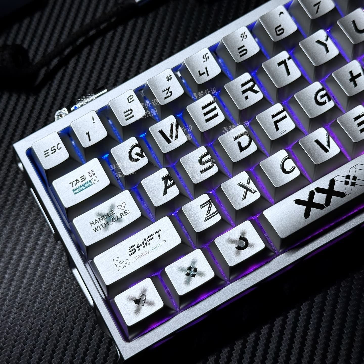 CSGO Printstream Metallic Finish PBT 120+Keys Keycaps Set