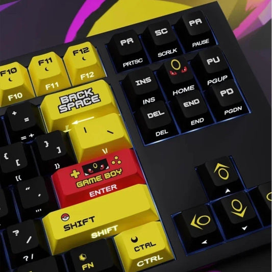 Moon Ibis Pokemon SIde Engraved PBT Keycaps