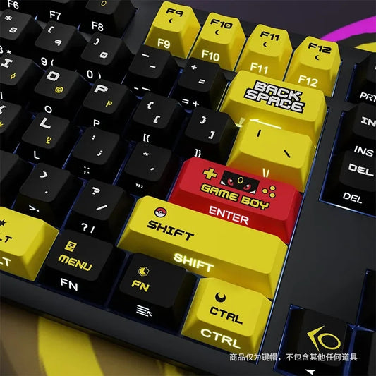 Moon Ibis Pokemon SIde Engraved PBT Keycaps