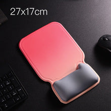 Gradient Red Memory Foam Mousepad Wrist Rest