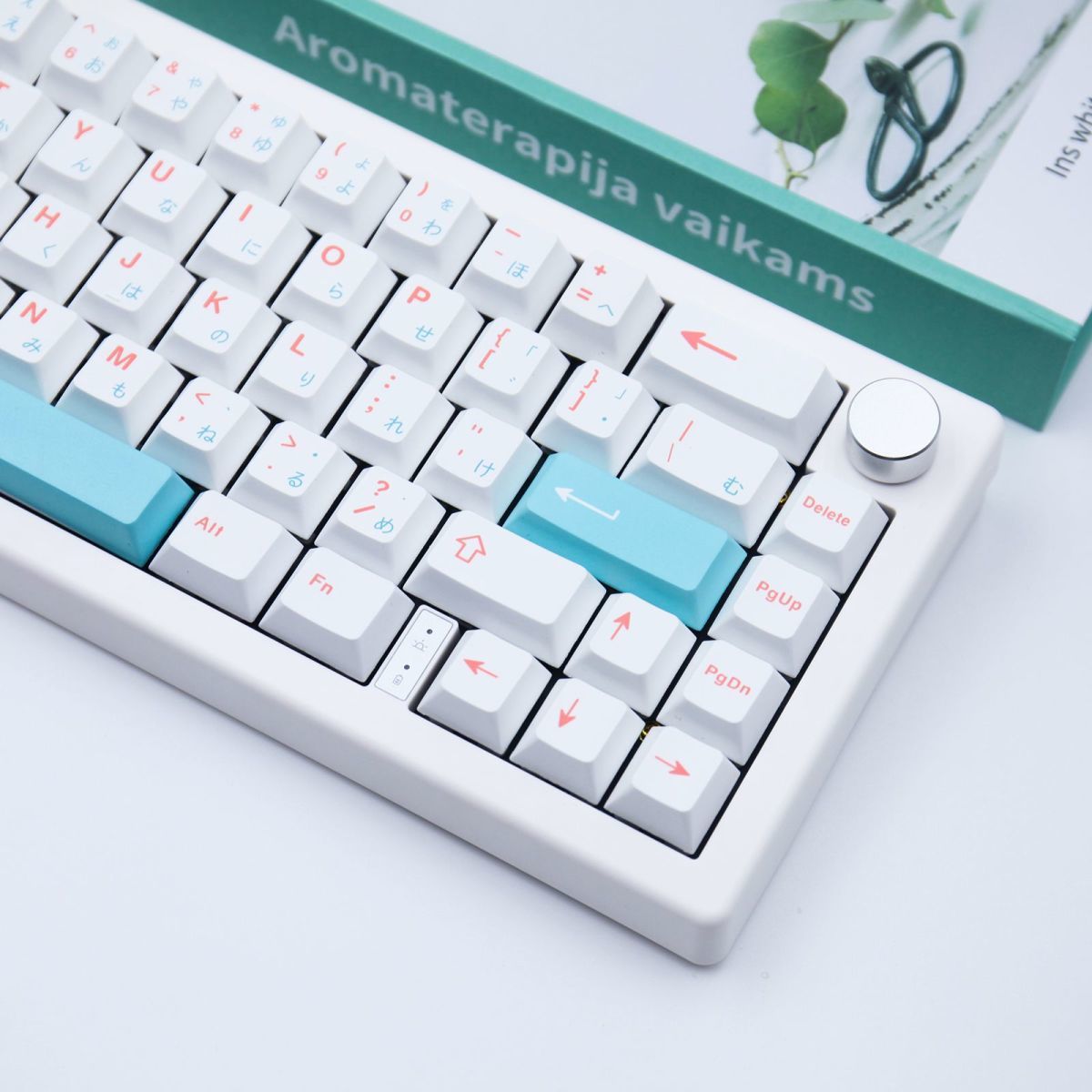 Minimal JP Legends Sky Blue Cherry PBT Keycaps Set Canned