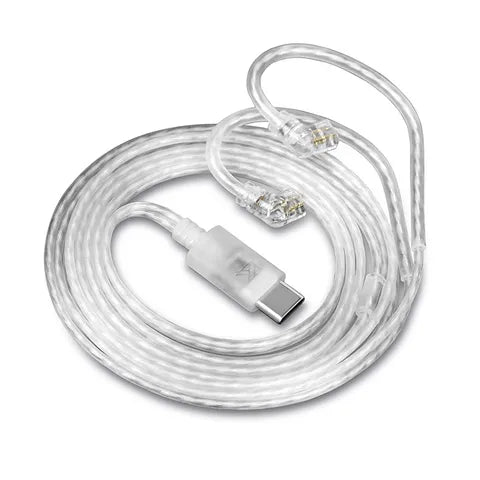 KZ Type C OFC Silver Plated Earphone Cable with Mic