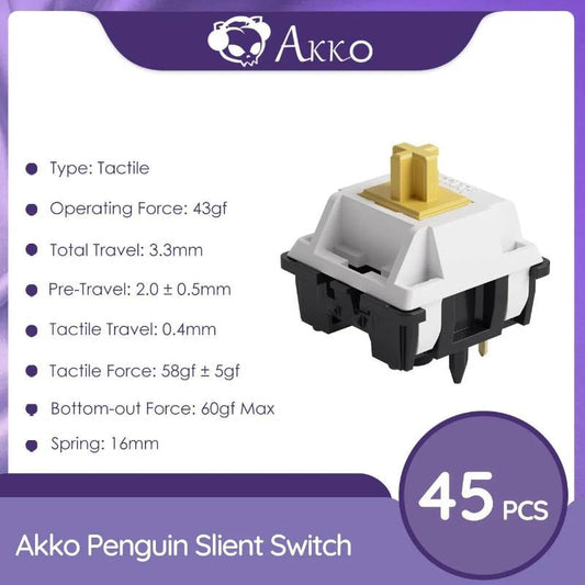 Akko Penguin Silent Tactile 45pcs Box