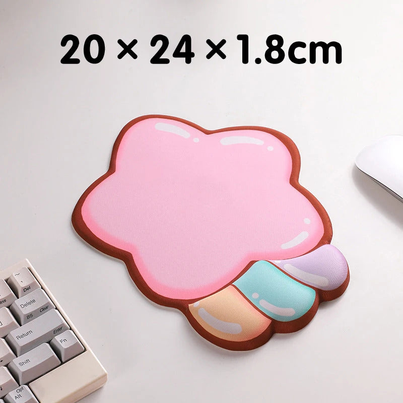 Premium Keyboard Mouse Wrist Rest Combo - Rainbow