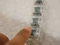 Transparent Switch Tester Fidget Keychain with Switch - 4 Key