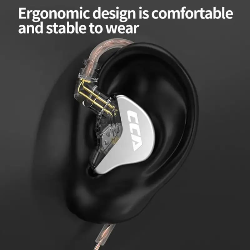 CCA CRA Composite Polymer Diaphragm Dynamic Driver In-ear Earphone