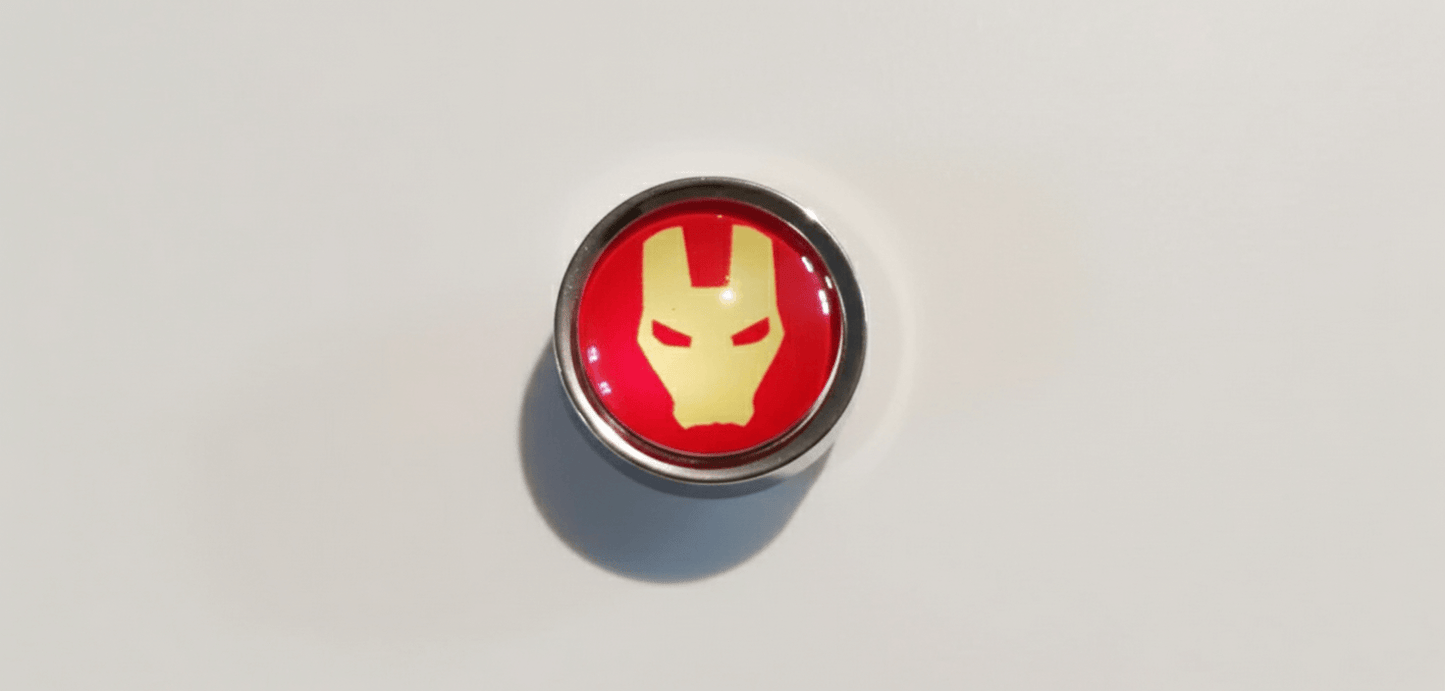 Marvel DC Themed Metal+ABS Round Keycaps Single