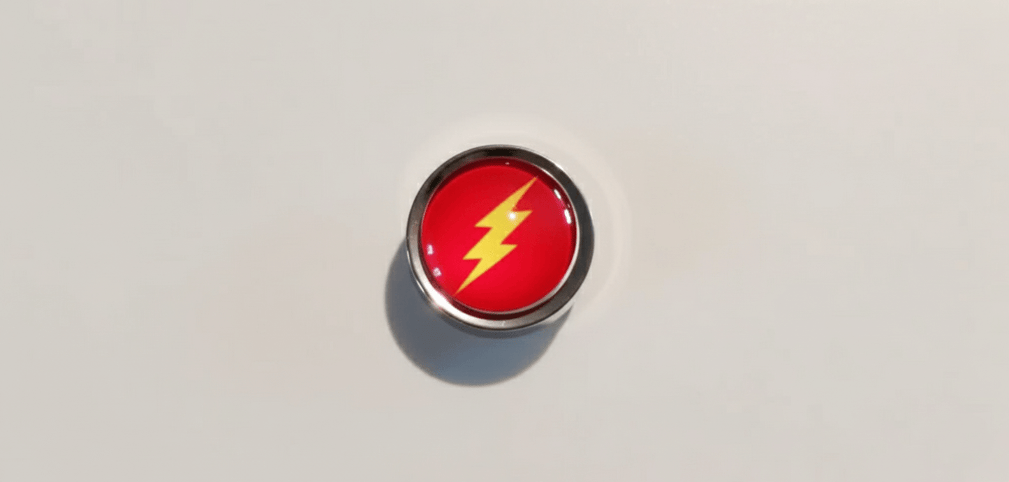 Marvel DC Themed Metal+ABS Round Keycaps Single
