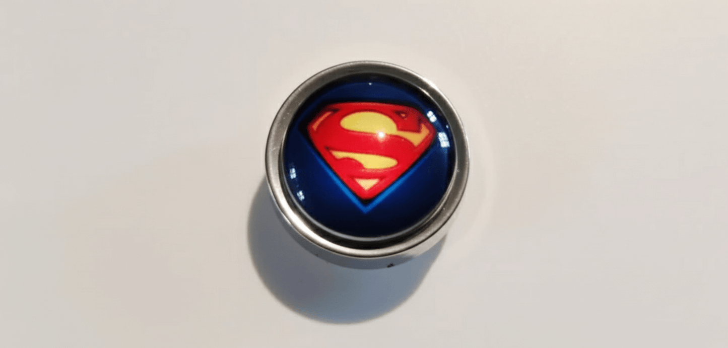 Marvel DC Themed Metal+ABS Round Keycaps Single