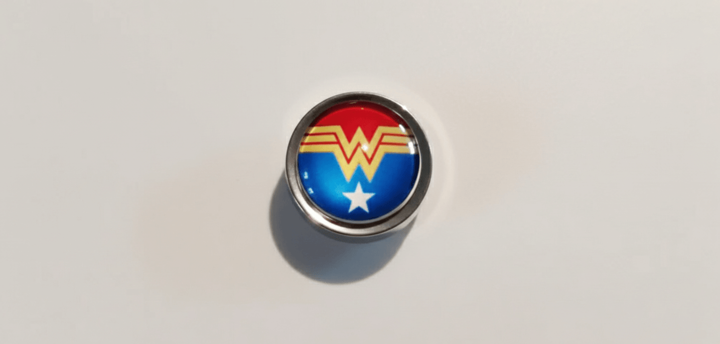 Marvel DC Themed Metal+ABS Round Keycaps Single