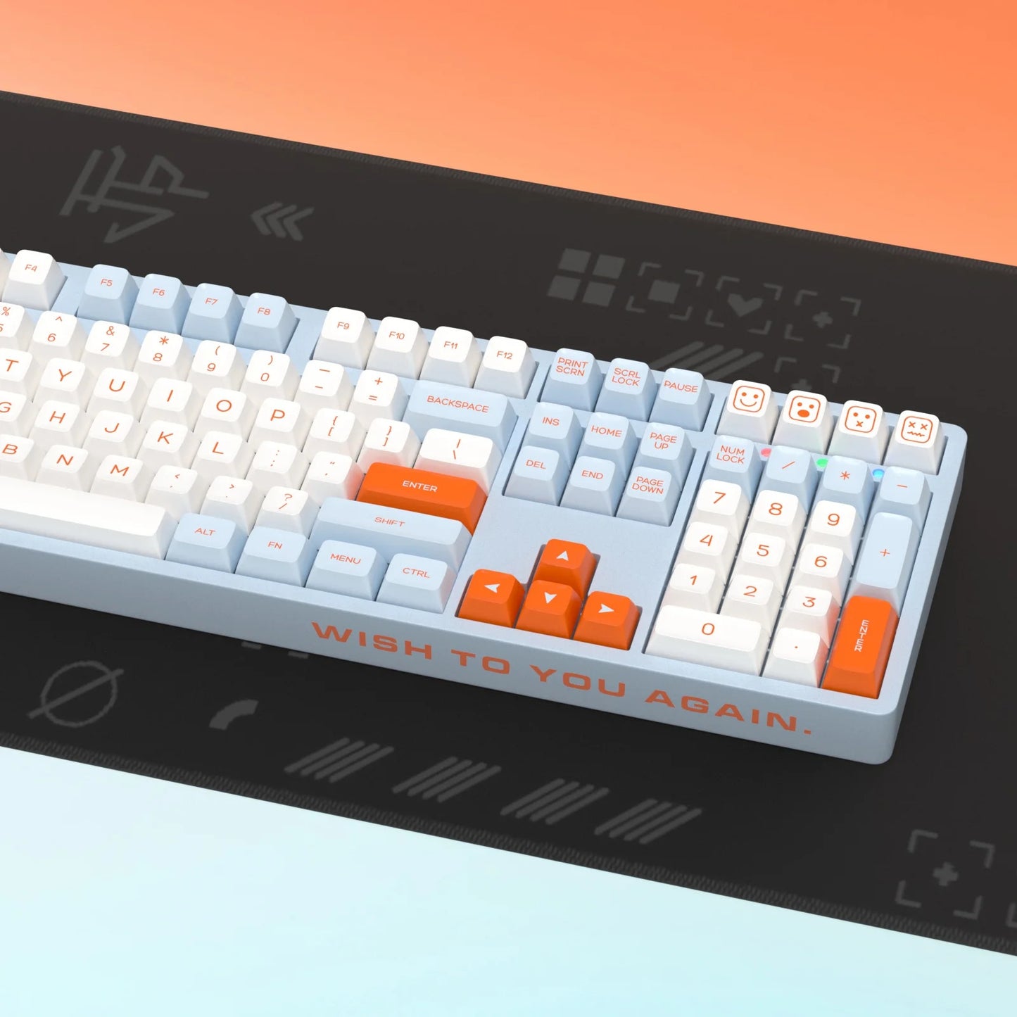 Kbdiy Salmon 161 Keys SA Profile Doubleshot Keycaps Set