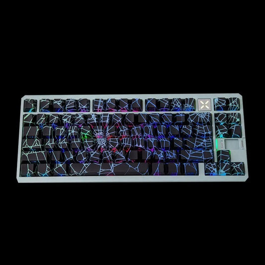 Spider Web Shinethrough PBT 129 Keys Keycaps Set
