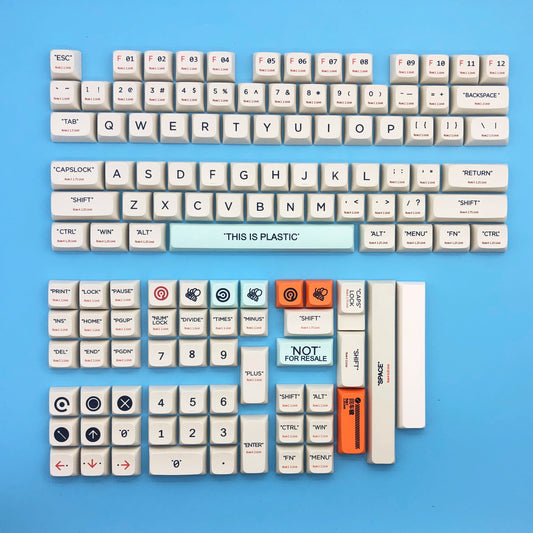 This is Plastic- 128 keys XDA Keycaps Set
