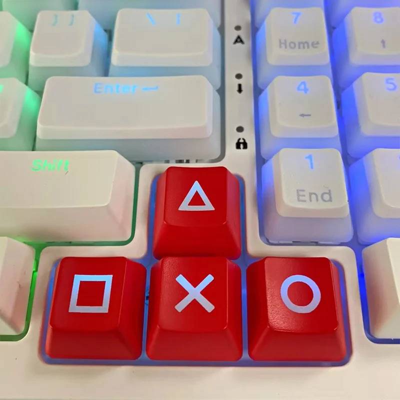 PS4 Face-button backlit Arrowkey Set - Red